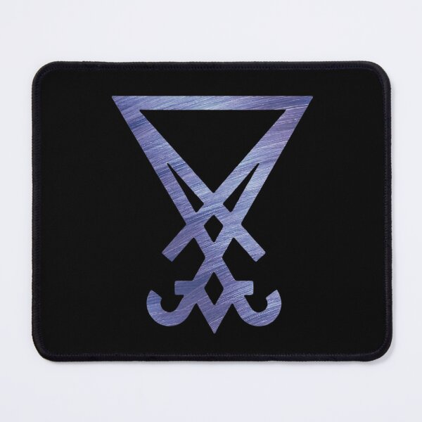 Item preview, blue brushed metal Lord Lucifer sigil designed and sold by Zevy-Darling.