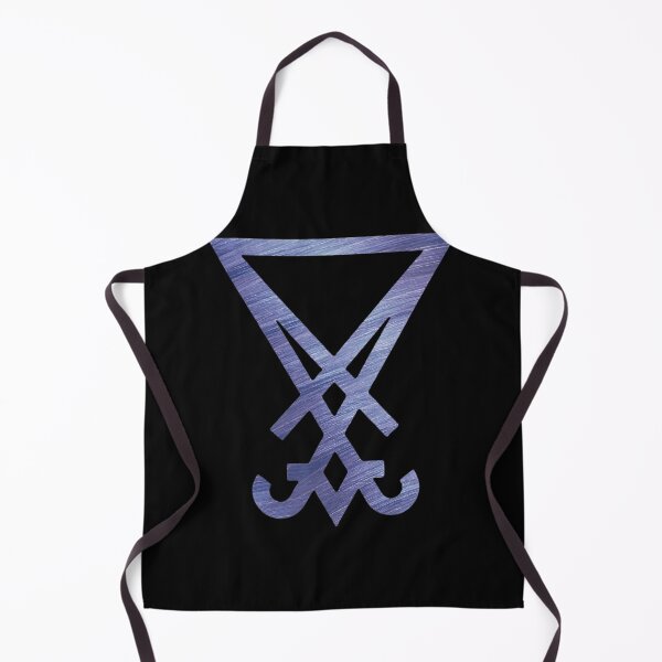Item preview, blue brushed metal Lord Lucifer sigil designed and sold by Zevy-Darling.