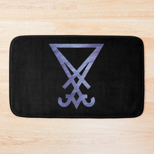 Item preview, blue brushed metal Lord Lucifer sigil designed and sold by Zevy-Darling.