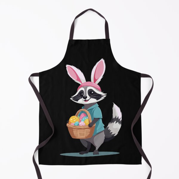 Item preview, Funny raccoon Easter bunny cute costume designed and sold by LuminOrb.