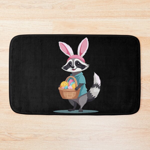 Item preview, Funny raccoon Easter bunny cute costume designed and sold by LuminOrb.
