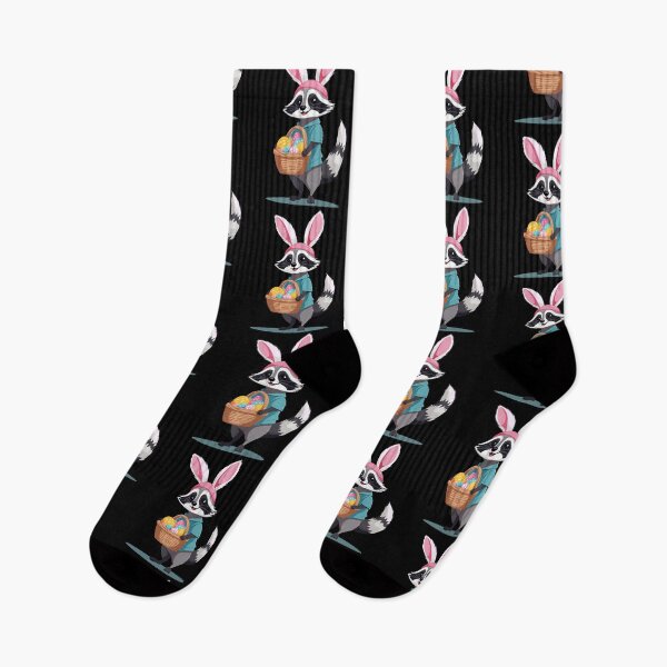 Item preview, Funny raccoon Easter bunny cute costume designed and sold by LuminOrb.