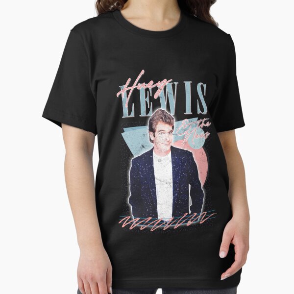 Aperçu de l'œuvre Huey Lewis The News Design de style rétro délavé des années 80 créée et vendue par JennifeWood.