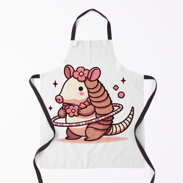 Item preview, Kawaii Armadillo With Flower Necklace designed and sold by CanvasCutie.