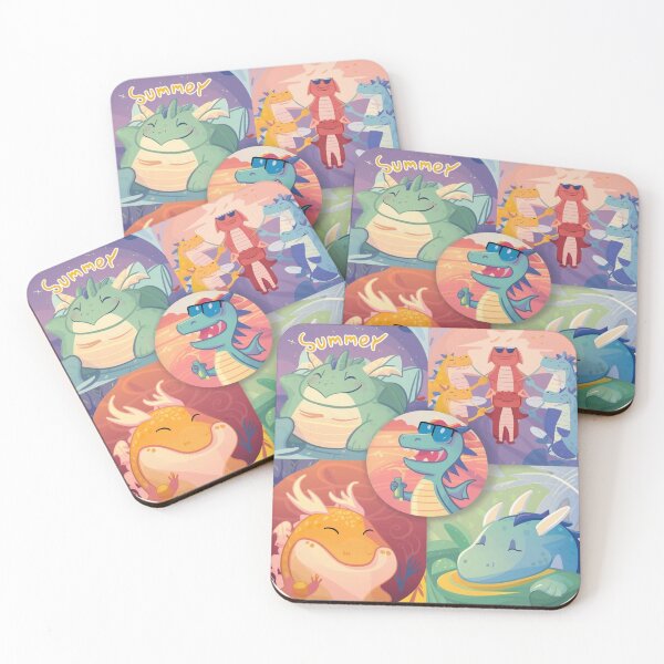Item preview, Joyful Dragons - Pastel Dreams Collection designed and sold by Kookie Tarp.