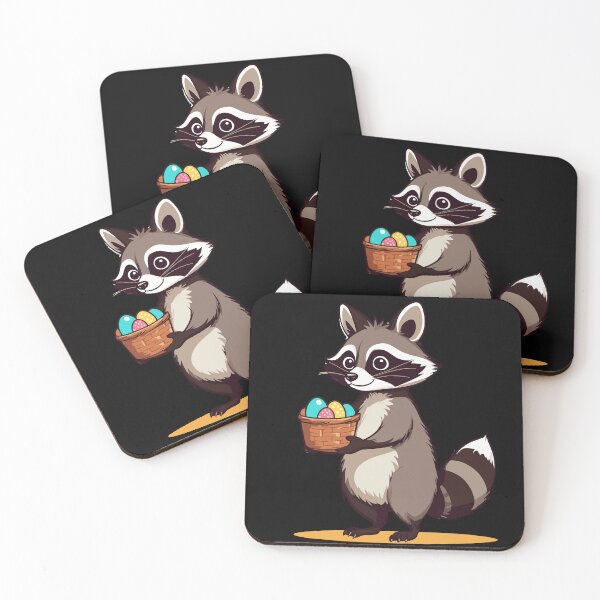 Item preview, Funny raccoon costume with Easter eggs design designed and sold by LuminOrb.