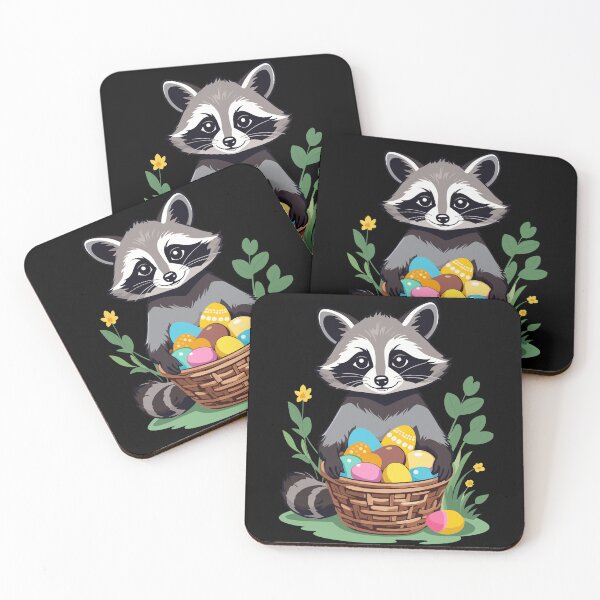 Item preview, Funny raccoon costume cute Easter eggs designed and sold by LuminOrb.