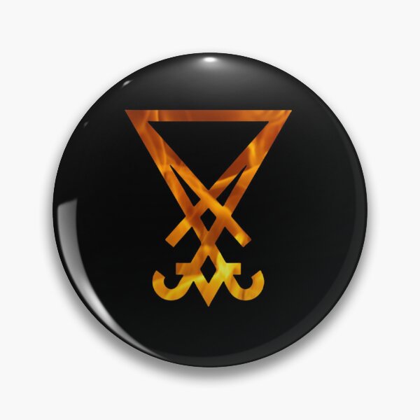 Item preview, red flames Lord Lucifer sigil designed and sold by Zevy-Darling.