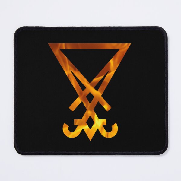 Item preview, red flames Lord Lucifer sigil designed and sold by Zevy-Darling.