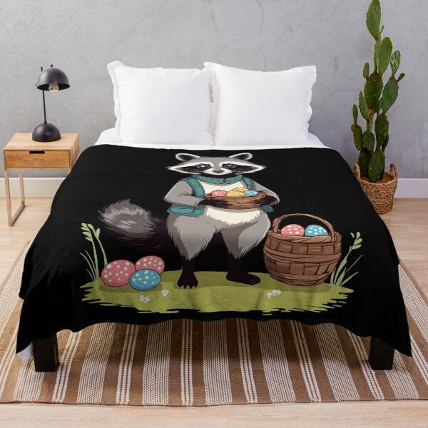 Item preview, Funny cute raccoon costume Easter eggs designed and sold by LuminOrb.