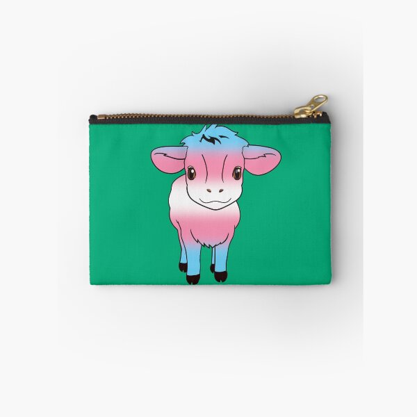 Item preview, Cute Transgender Pride Flag Cow, Kawaii Trans Pride Design designed and sold by Travelslightly.