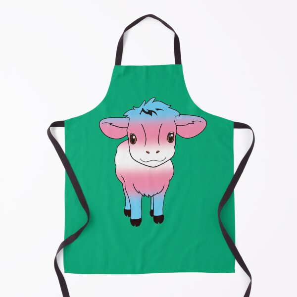Item preview, Cute Transgender Pride Flag Cow, Kawaii Trans Pride Design designed and sold by Travelslightly.