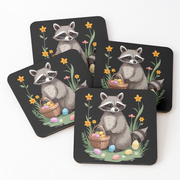 Item preview, Funny raccoon costume cute Easter eggs designed and sold by LuminOrb.