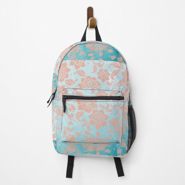 Item preview, Teal Ombre,Peach lace floral designed and sold by Stellaura.