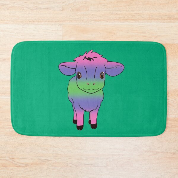 Item preview, Cute Trigender Pride Flag Cow, Kawaii Trigender Pride Design designed and sold by Travelslightly.