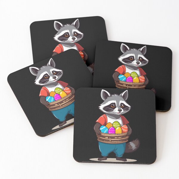 Item preview, Funny raccoon costume cute Easter eggs designed and sold by LuminOrb.