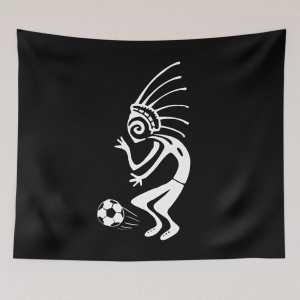 Item preview, Kokopelli soccer white designed and sold by nogamax.