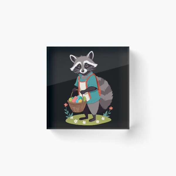 Item preview, Funny raccoon costume cute Easter eggs designed and sold by LuminOrb.