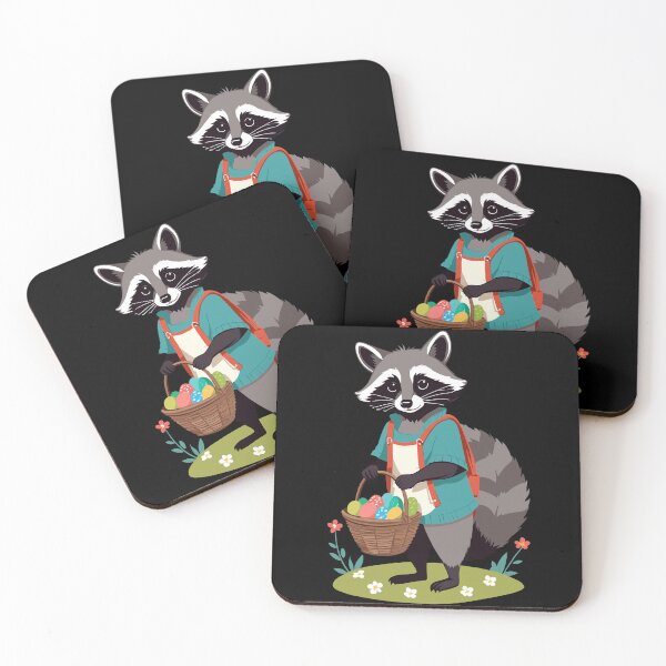 Item preview, Funny raccoon costume cute Easter eggs designed and sold by LuminOrb.