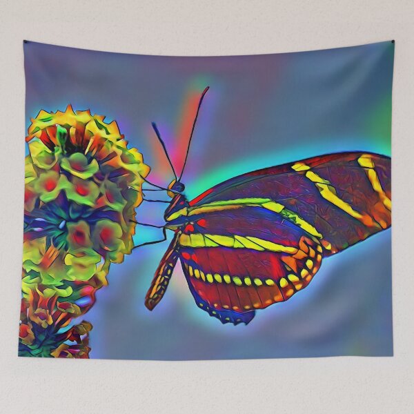 Item preview, Colorful Butterfly Feeding on the Nectar designed and sold by Wernher Krutein.