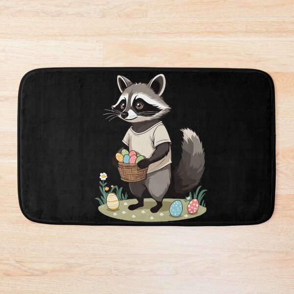 Item preview, Funny raccoon Easter bunny cute costume designed and sold by LuminOrb.