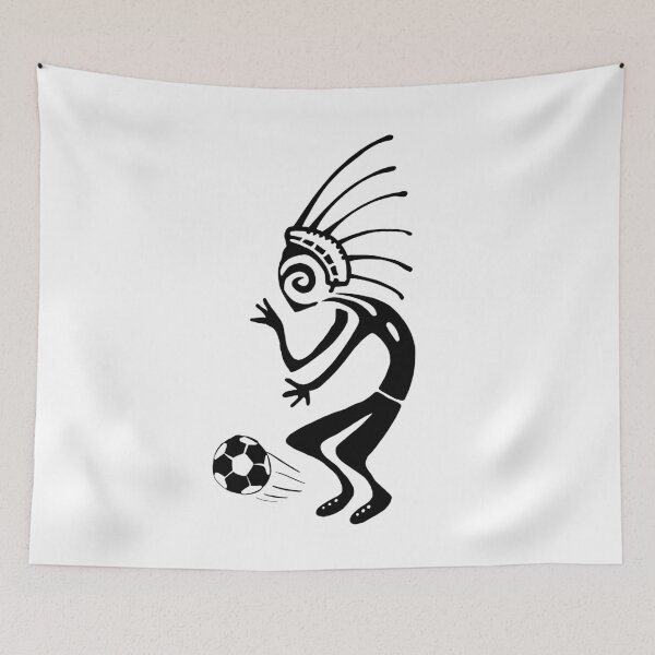 Item preview, Kokopelli soccer black designed and sold by nogamax.