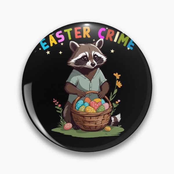 Item preview, Easter crime raccoon Easter bunny design designed and sold by LuminOrb.