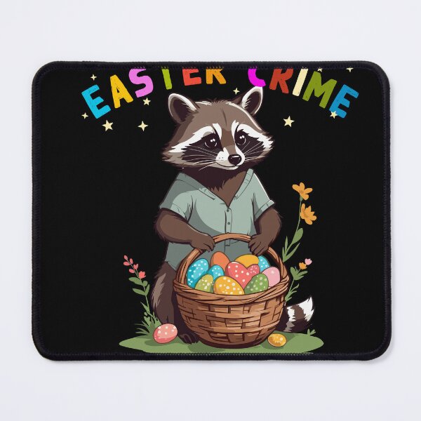 Item preview, Easter crime raccoon Easter bunny design designed and sold by LuminOrb.