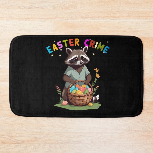 Item preview, Easter crime raccoon Easter bunny design designed and sold by LuminOrb.