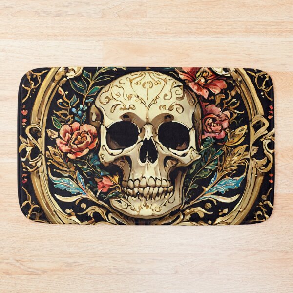 Item preview, Skull and Flowers designed and sold by NerdscapeDC.