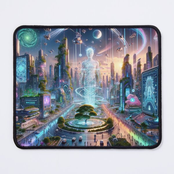 Item preview, Cyber-City Utopia designed and sold by CharlesScottArt.