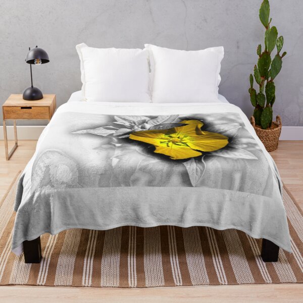 Item preview, Yellow Primrose And Grayscale designed and sold by MercerImages.