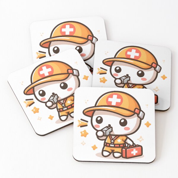 Item preview, Kawaii Lifeguard With Whistle designed and sold by CanvasCutie.