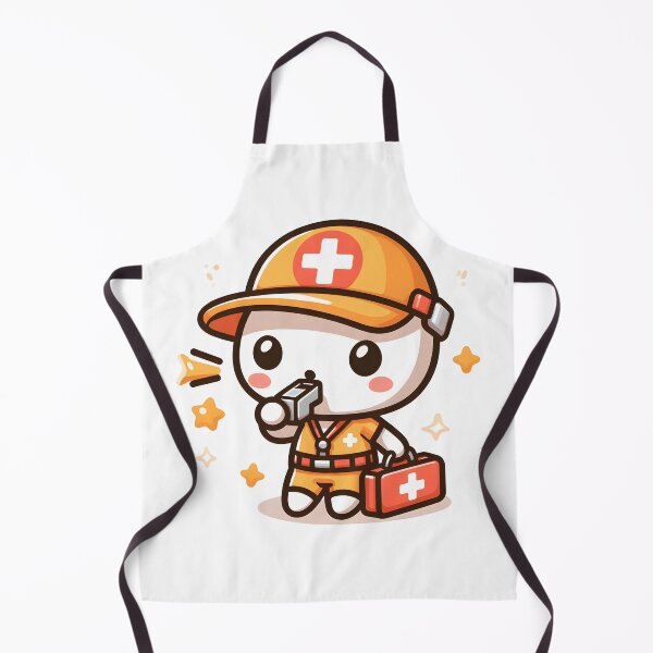 Item preview, Kawaii Lifeguard With Whistle designed and sold by CanvasCutie.
