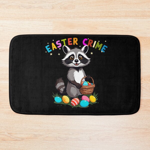 Item preview, Easter crime raccoon Easter bunny design designed and sold by LuminOrb.