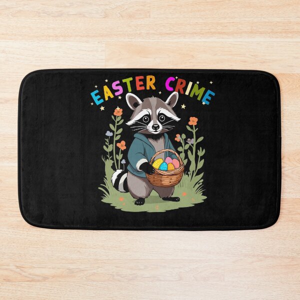 Item preview, Funny raccoon Easter bunny & Easter eggs design designed and sold by LuminOrb.