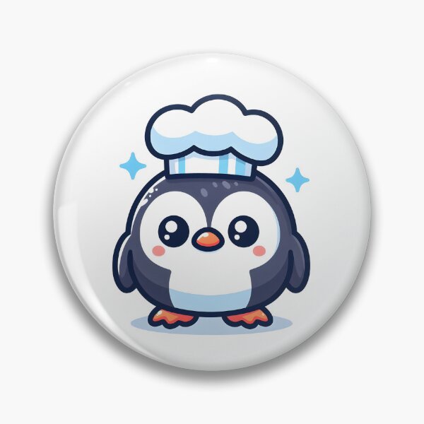 Item preview, Kawaii Puffin With Chef'S Hat designed and sold by CanvasCutie.