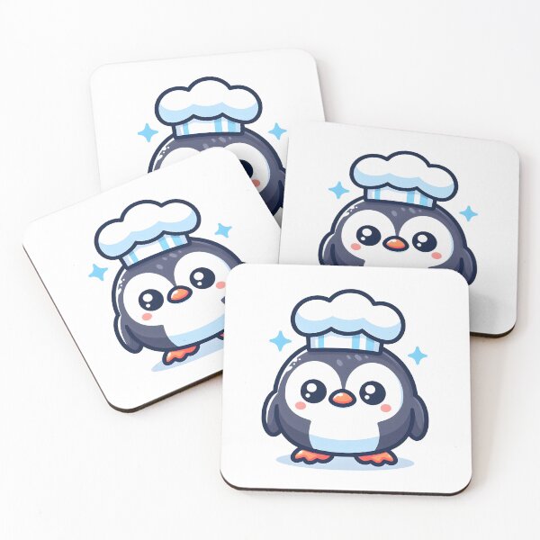 Item preview, Kawaii Puffin With Chef'S Hat designed and sold by CanvasCutie.