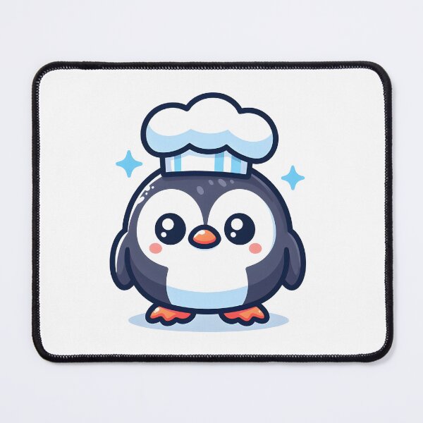 Item preview, Kawaii Puffin With Chef'S Hat designed and sold by CanvasCutie.