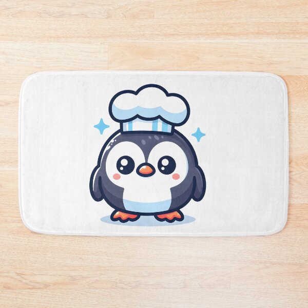 Item preview, Kawaii Puffin With Chef'S Hat designed and sold by CanvasCutie.