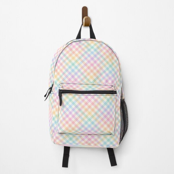 Item preview, Rainbow Plaid | Pastel Plaid | Spring Plaid | Summer Print | Multicolor plaid or tartan, checks, checkered Print designed and sold by RSDigitalPrintDesign.