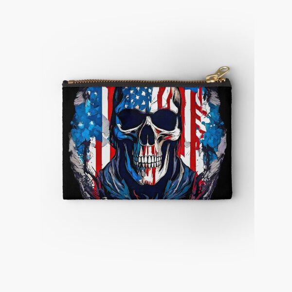 Item preview, The Patriotic Skull designed and sold by Zenvo.