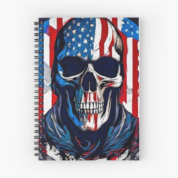 Item preview, The Patriotic Skull designed and sold by Zenvo.