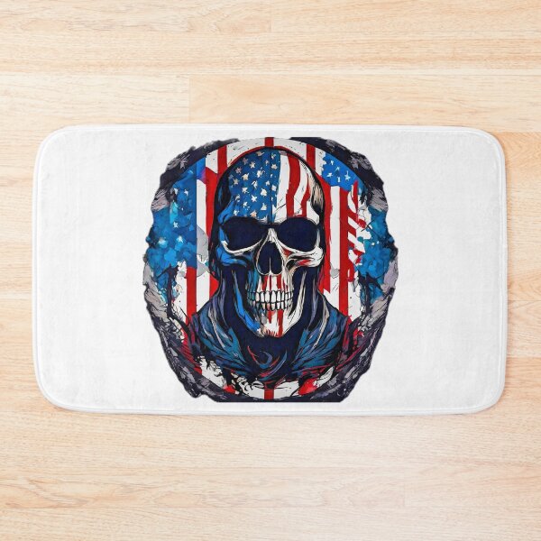 Item preview, The Patriotic Skull designed and sold by Zenvo.