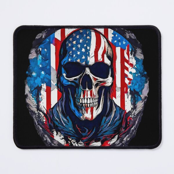 Item preview, The Patriotic Skull designed and sold by Zenvo.