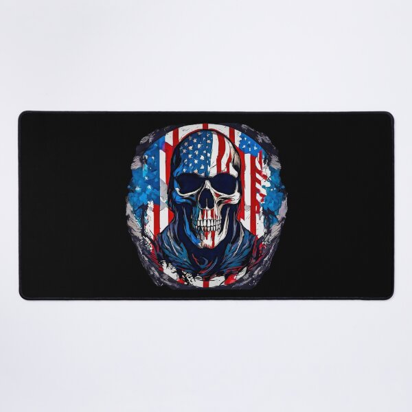 Item preview, The Patriotic Skull designed and sold by Zenvo.