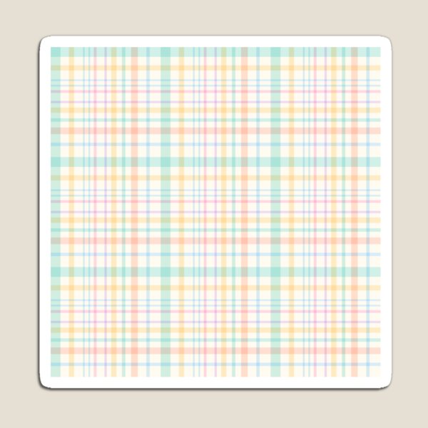 Item preview, Rainbow Plaid | Pastel Plaid | Spring Plaid | Summer Print | Multicolor plaid or tartan, checks, checkered Print  designed and sold by RSDigitalPrintDesign.