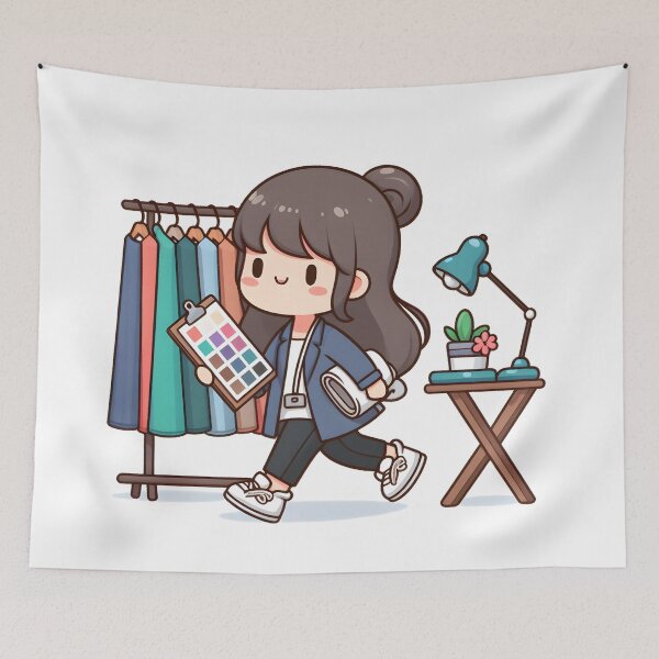 Artikelvorschau, Kawaii-Modedesigner mit Stoffmustern entworfen und verkauft von CanvasCutie.