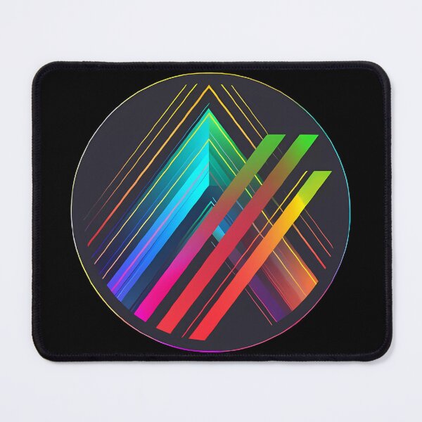 Item preview, “Superimposed geometric logo with triangles” designed and sold by Art-Vortex-fr.