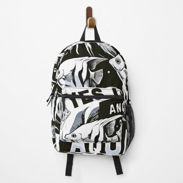 Item preview, Aquarium saying - angelfish in black and white designed and sold by FinFriends.
